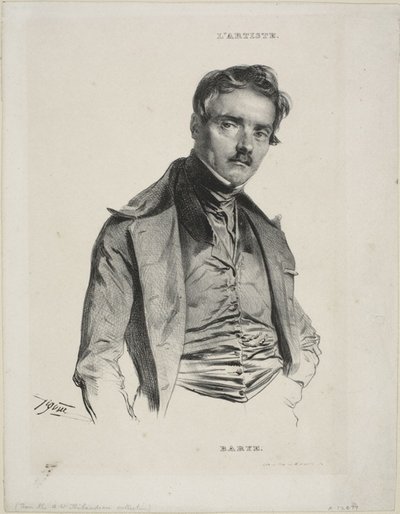 Retrato del Escultor Antoine-Louis Barye de Jean Francois Gigoux