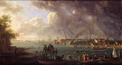 Vista del puerto de Lorient de Jean Francois Hue