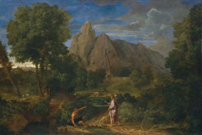 Mercurio y Battus de Jean Francois I Millet
