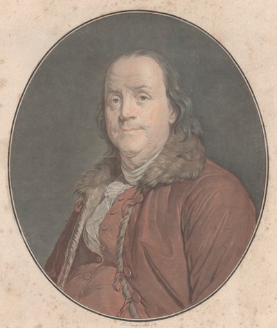 Benjamin Franklin, 1789 de Jean Francois Janinet