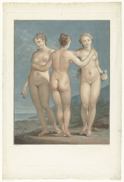 Drie Gratien Las tres gracias de Jean Francois Janinet