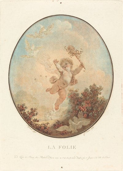 La locura, 1777 de Jean Francois Janinet