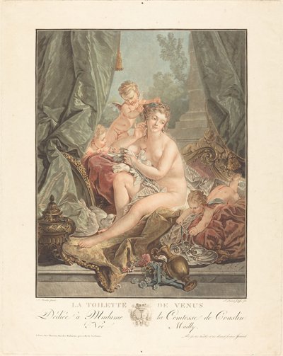 La toilette de Venus, 1783 de Jean Francois Janinet
