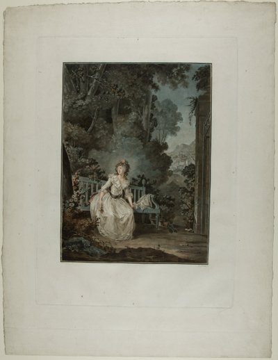 Madame Dugazon en la ópera “Nina, ou La folle par amour” (Nina, o La mujer enloquecida por amor) de Jean Francois Janinet