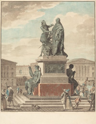 Proyecto de un monumento a erigir para el rey, 1790 de Jean Francois Janinet