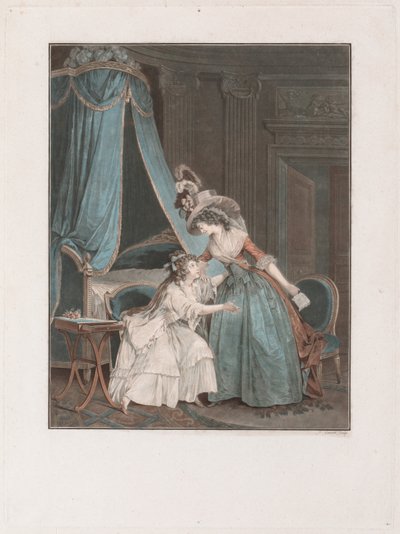 La indiscreción, 1788 de Jean Francois Janinet