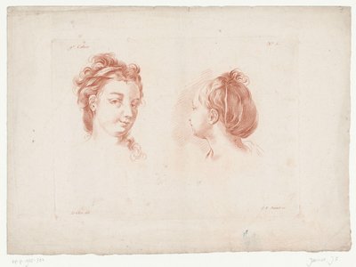 dos cabezas de mujer Composiciones con partes del cuerpo humano (título de la serie) IXe Cahier de Principes du Design d