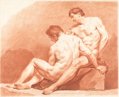 Dos desnudos masculinos de Jean Francois Janinet