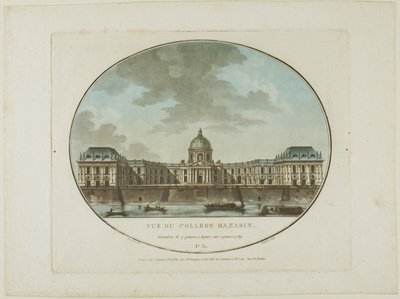 Vista del Colegio Mazarin de Jean Francois Janinet