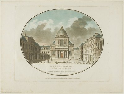 Vista de la Sorbona de Jean Francois Janinet