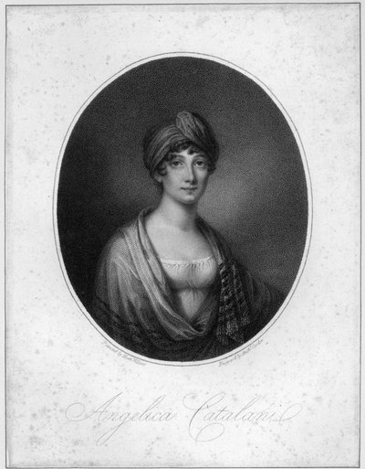Angelica Catalani, grabado por Antoine Cardon de Jean Francois Marie Huet Villiers