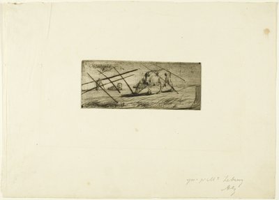 Una Oveja Pastando de Jean Francois Millet