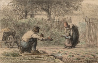 Primeros Pasos, c. 1858-1866 de Jean Francois Millet