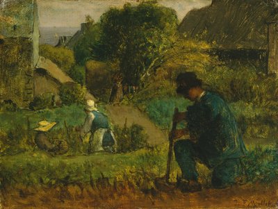 Escena de jardín, 1854 de Jean Francois Millet