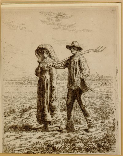 Yendo al trabajo, 1863 de Jean Francois Millet