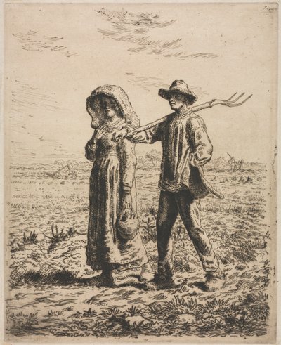 Yendo al Trabajo de Jean Francois Millet