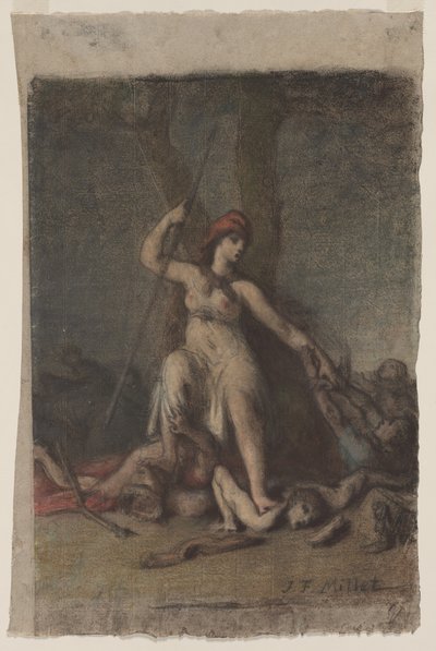 Libertad, probablemente 1848 de Jean Francois Millet
