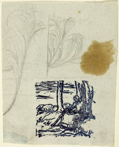 Pastorcita, sentada de Jean-Francois Millet