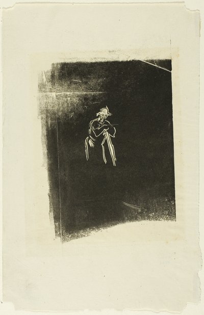 Hombre descansando sobre su pala de Jean-Francois Millet