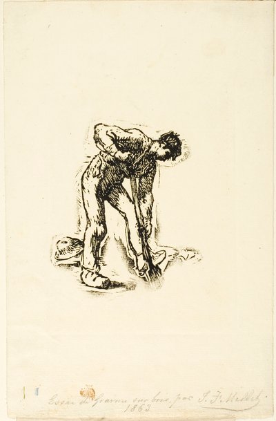 Campesino cavando de Jean Francois Millet