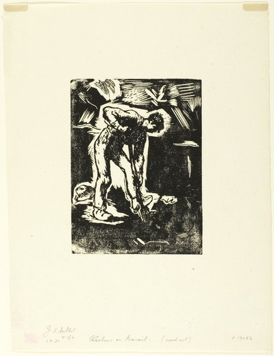 Campesino cavando de Jean Francois Millet