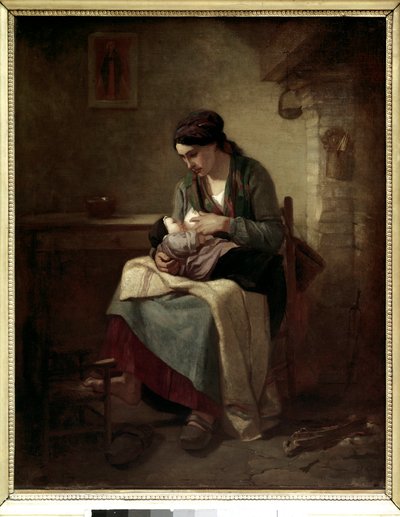 Campesina amamantando de Jean Francois Millet