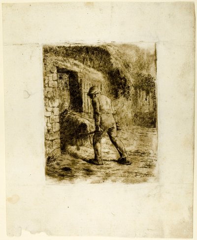 Campesino con carretilla de Jean Francois Millet