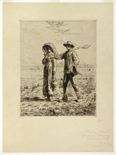Campesinos yendo a Trabajar de Jean Francois Millet