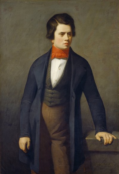 Retrato de Leconte de Lisle 1818-1894 de Jean Francois Millet