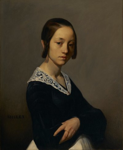 Retrato de Louise-Antoinette Feuardent, 1841 de Jean Francois Millet