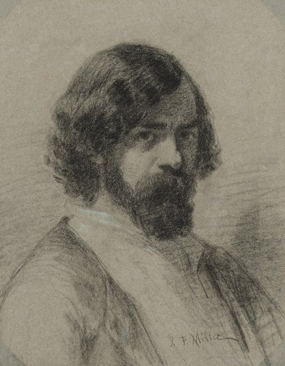Retrato de Narcisse Virgile Diaz de la Peña, 1848 de Jean Francois Millet