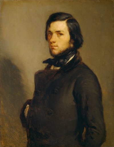 Retrato de un hombre, c. 1845 de Jean Francois Millet