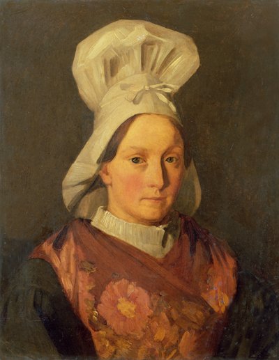 Retrato de la hermana del artista, Emily, c.1841-45 de Jean Francois Millet