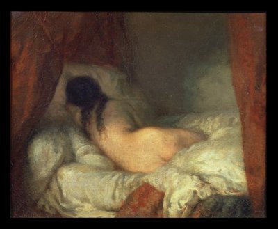 Desnudo femenino reclinado de Jean Francois Millet