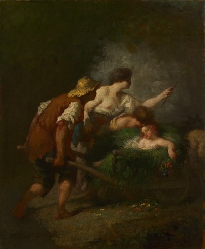 Regreso de los campos, c.1846-1847 de Jean Francois Millet