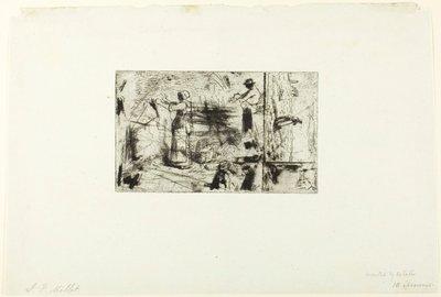 Bocetos de tres temas de Jean Francois Millet