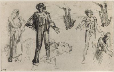 Estudios para Cosechadores Descansando de Jean Francois Millet