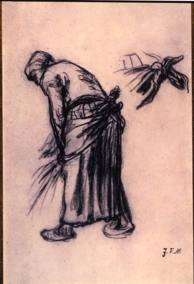 Estudio de una espigadora de Jean Francois Millet