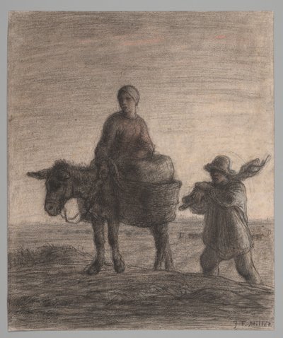 La partida para el trabajo de Jean Francois Millet