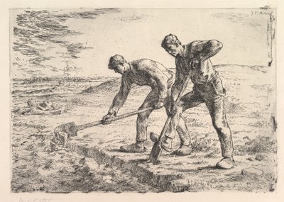 Los cavadores, 1830-75 de Jean Francois Millet