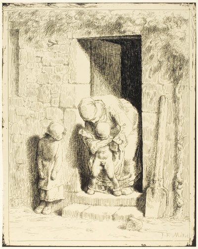 La Precaución Maternal de Jean Francois Millet