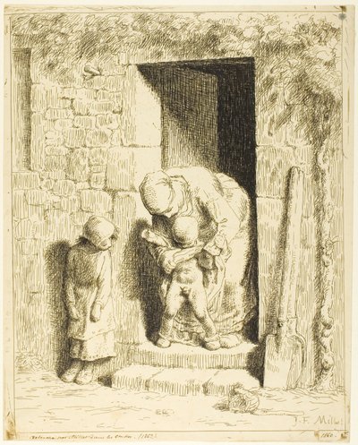 La Precaución Maternal de Jean Francois Millet