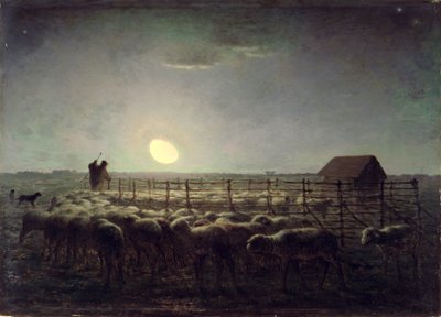 El Redil de Ovejas, Luz de Luna de Jean Francois Millet