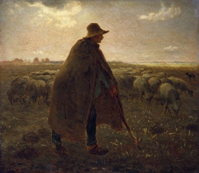 El pastor, c.1858-62 de Jean Francois Millet