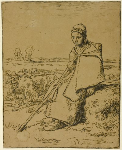 La pastora de Jean Francois Millet