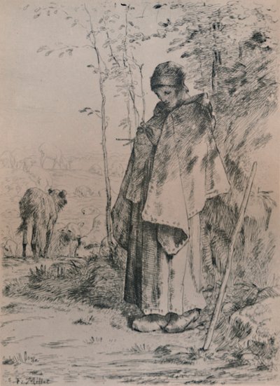 La pastora, 1862, 1946 de Jean Francois Millet