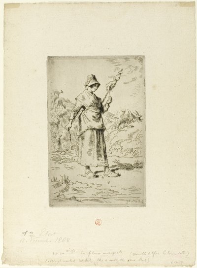 La hilandera de Jean Francois Millet