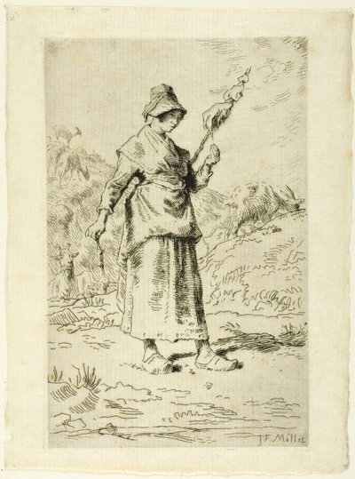 La hilandera de Jean Francois Millet