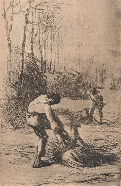 Los leñadores, c1853 de Jean Francois Millet