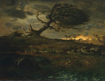 La ráfaga de viento, 1871-73 de Jean Francois Millet